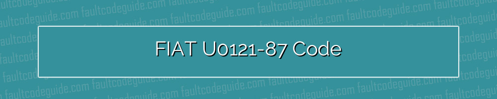 fiat u0121-87 code