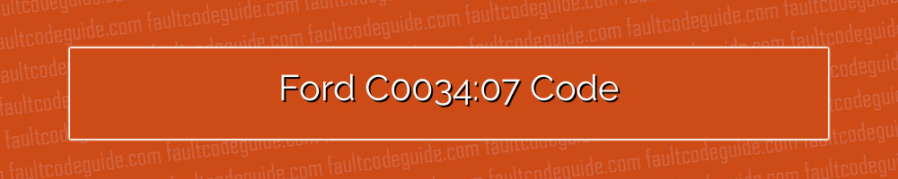 ford c0034:07 code