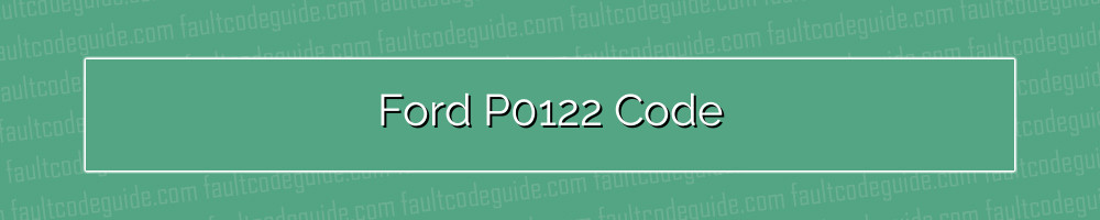 ford p0122 code