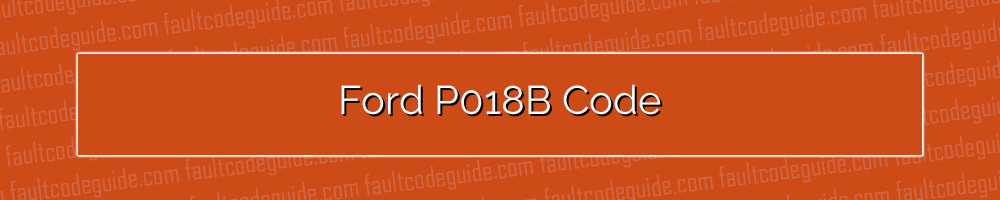 ford p018b code