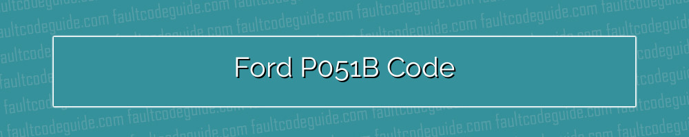 ford p051b code