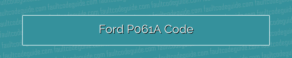 ford p061a code