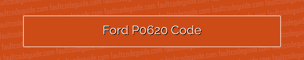 ford p0620 code