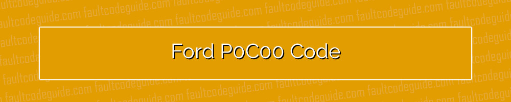 ford p0c00 code