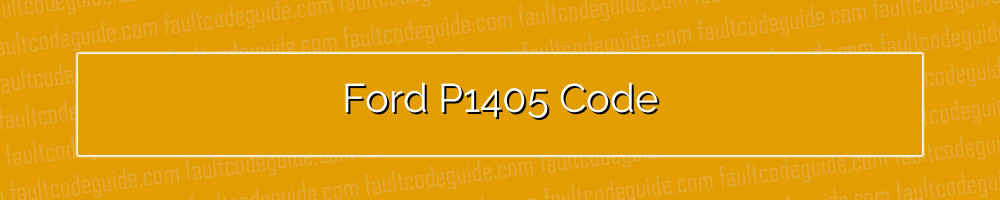 ford p1405 code