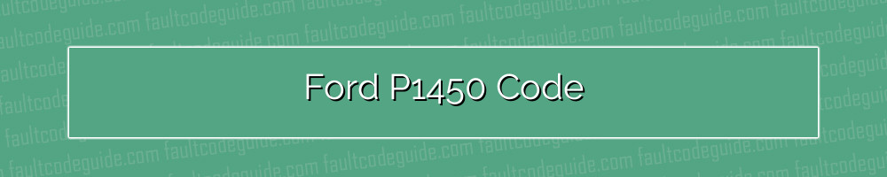 ford p1450 code
