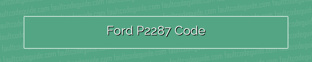 ford p2287 code