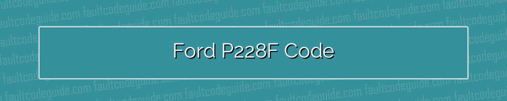 ford p228f code