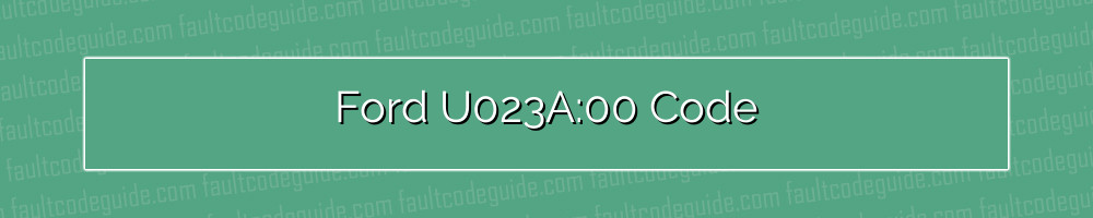 ford u023a:00 code