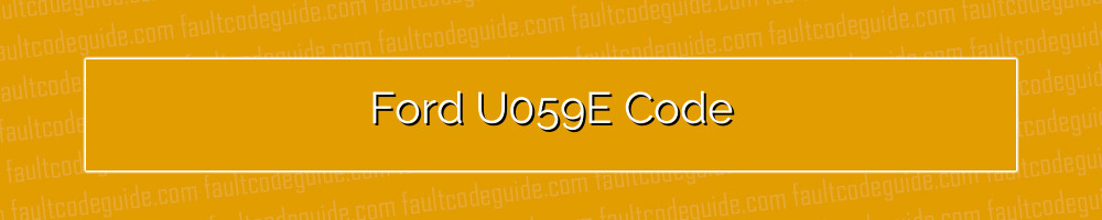 ford u059e code