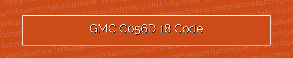 gmc c056d 18 code