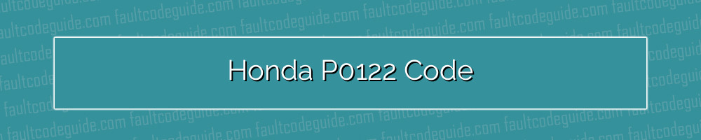 honda p0122 code