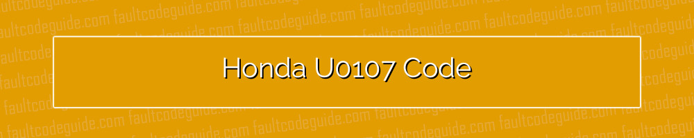 honda u0107 code