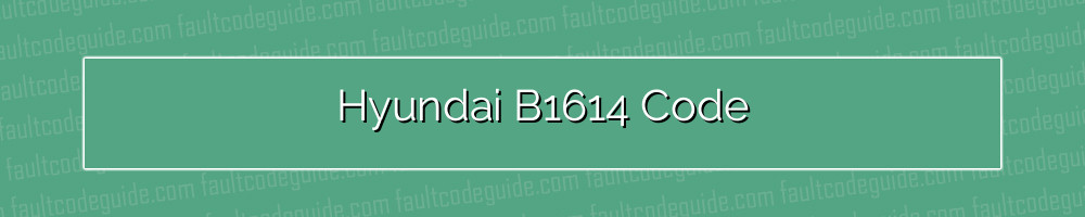 hyundai b1614 code