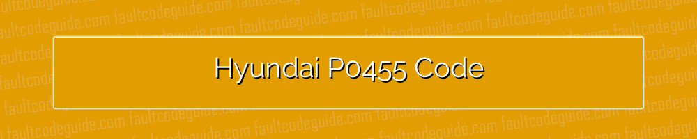 hyundai p0455 code