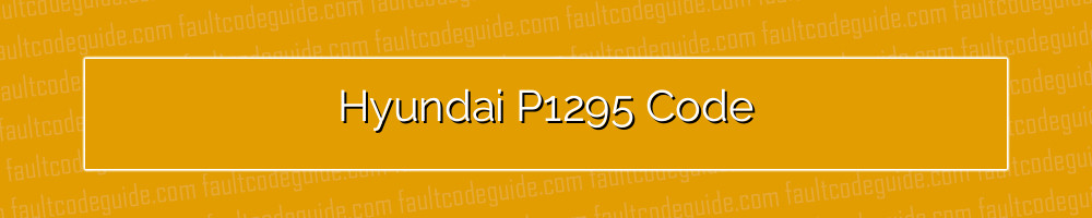 hyundai p1295 code