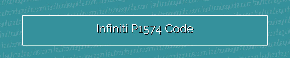 infiniti p1574 code