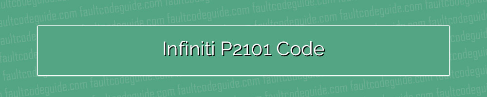 infiniti p2101 code