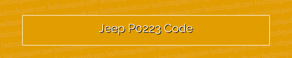 jeep p0223 code