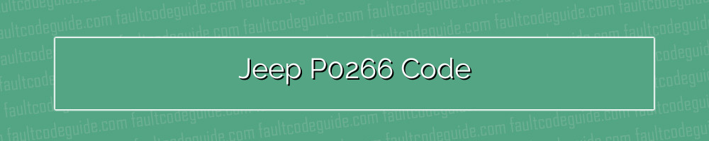 jeep p0266 code