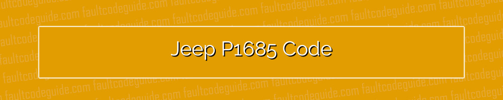 jeep p1685 code