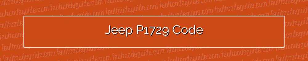 jeep p1729 code