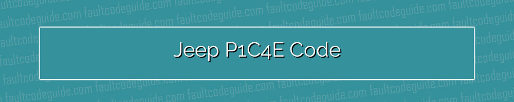 jeep p1c4e code