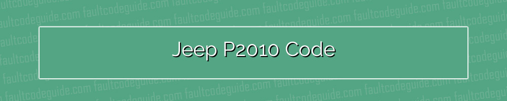 jeep p2010 code