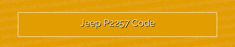 jeep p2257 code
