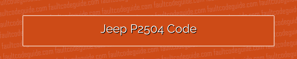 jeep p2504 code