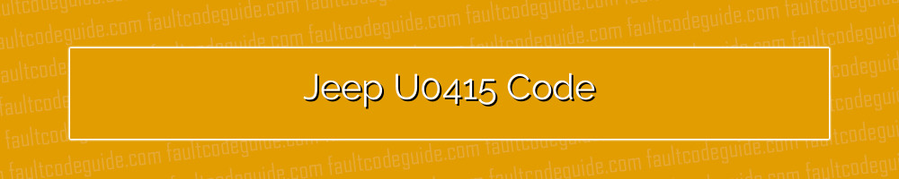 jeep u0415 code