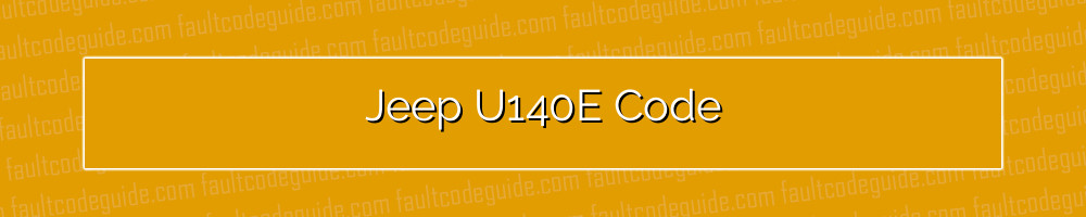 jeep u140e code