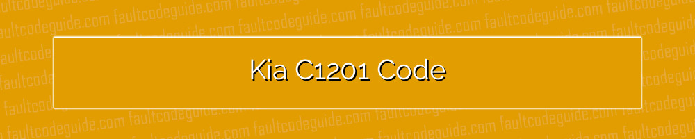 kia c1201 code