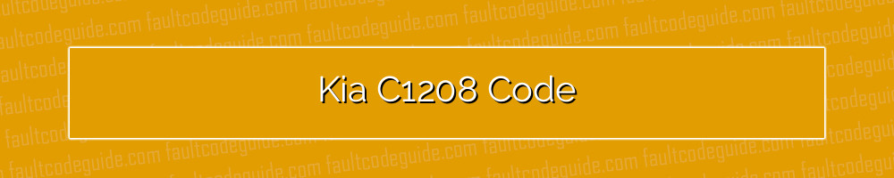 kia c1208 code