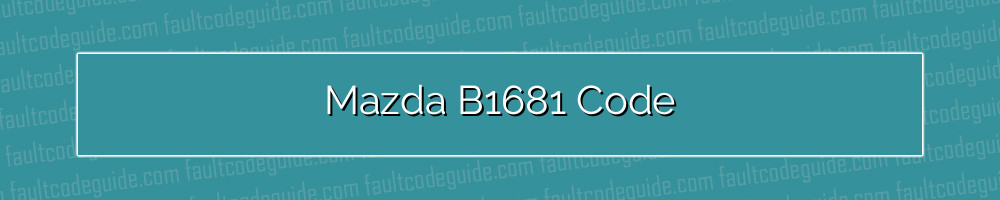 mazda b1681 code