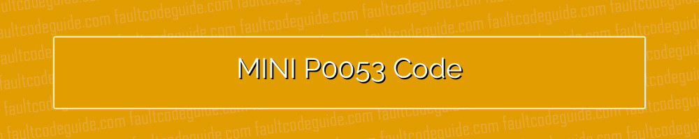 mini p0053 code