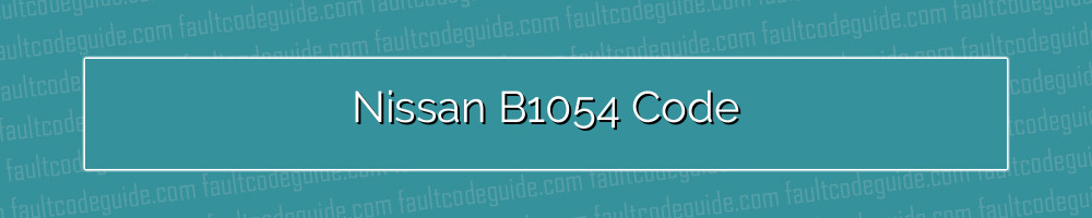 nissan b1054 code