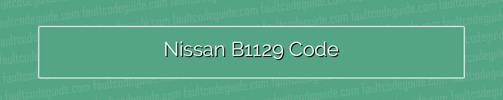 nissan b1129 code
