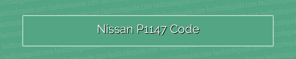 nissan p1147 code
