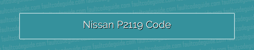 nissan p2119 code