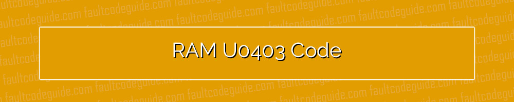 ram u0403 code