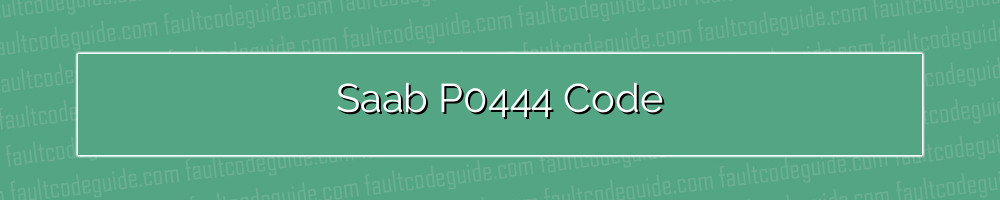 saab p0444 code