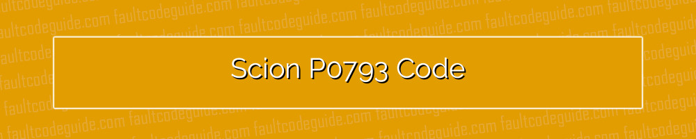 scion p0793 code