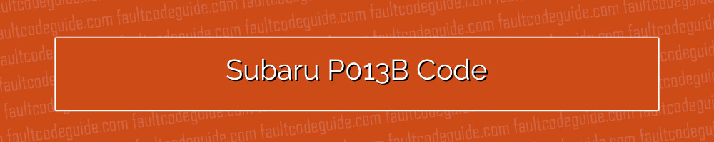 subaru p013b code