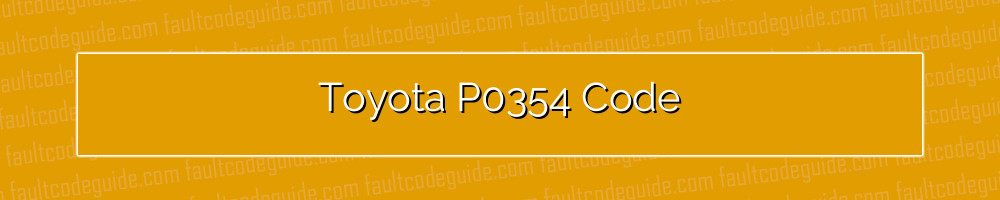 toyota p0354 code