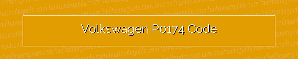 volkswagen p0174 code