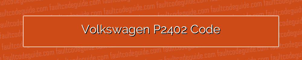 volkswagen p2402 code