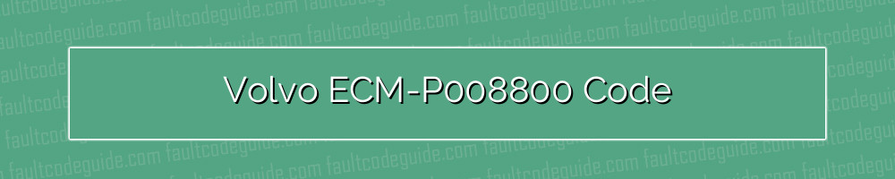 volvo ecm-p008800 code