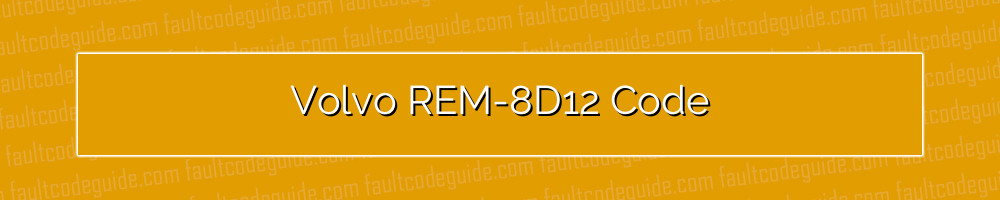 volvo rem-8d12 code